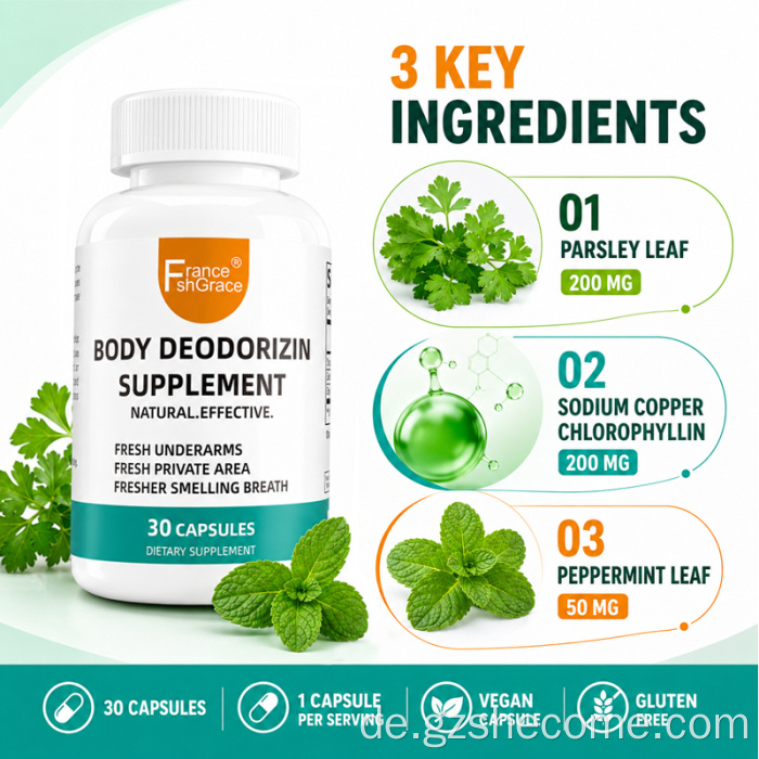 Shecome Body Deodorizin-Ergänzungsmittel als Antioxidans